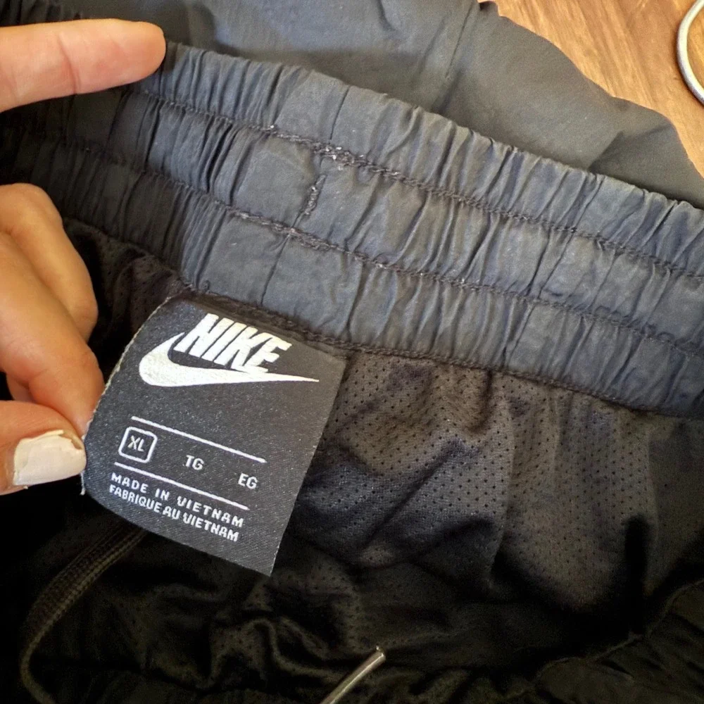 Vintage‎ Y2K Kids Nike Sportswear Colorblock Track Pants Black Lavender XL